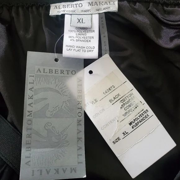 Alberto Makali Sheer Striped Black Maxi Skirt - Picture 5 of 6